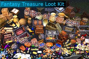 Fantasy Treasure Loot Kit